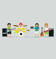 children band vector image