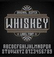 original whiskey poster vector image