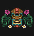 hawaiian exotic colorful composition vector image