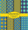 oriental seamless patterns vector image