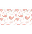birds in the garden themed seamless pattern vector image vector image