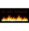 burn flame fire background vector image