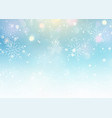 christmas background with falling snowflakes vector image