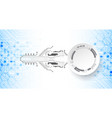 hi-tech digital technology and engineering theme vector image