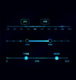 price range filter vector image vector image