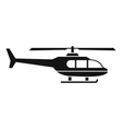 military helicopter icon simple style vector image