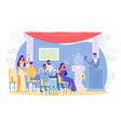 auction process with bidder buyer and auctioneer vector image