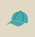 head accessory element in modern style flat line vector image
