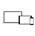 modern laptop phone tablet vector image
