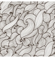 abstract hand-drawn waves seamless pattern vector image vector image