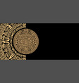 calendar of the ancient mayan peoples vector image