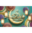 ramadan kareem calligraphy vector image vector image