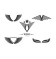 wing logo symbol icon vector image