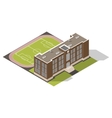 school isometric icons set vector image