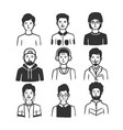 set different types men vector image