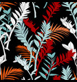 creative universal floral background in tropical vector image