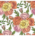 vintage floral seamless pattern vector image