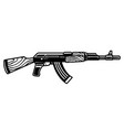 assault kalashnikov rifle concept vector image vector image