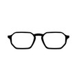 sunglasses or glasses silhouette vector image vector image