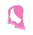 beauty woman hair logo icon design vector image vector image