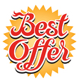 best offer sticker vector image