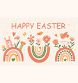 happy easter rainbows vector image