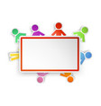 paper people vector image vector image