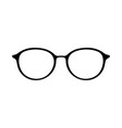 sunglasses or glasses silhouette vector image vector image