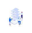 global social network communication people vector image
