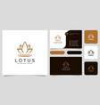 flower lotus abstract logo design template vector image vector image