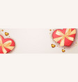 valentines day banner template romantic vector image vector image