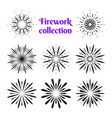 fireworks icons collection graphic different vector image