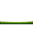 green grass border with isolated white background vector image vector image