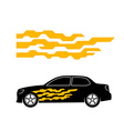 car sticker side door decal tech geometric vector image