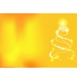 christmas background with tree vector image vector image