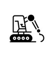 excavator vector image