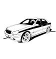 car on white background vector image