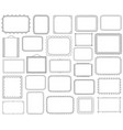 hand drawn frames vector image vector image