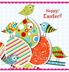 Template easter greeting card Royalty Free Vector Image