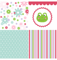 baby pattern set vector image