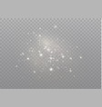dust sparks golden stars shine special light vector image