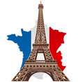 paris eiffel tower vector image vector image