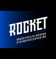 speed style font design vector image
