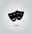 happy and sad theater masks vector image