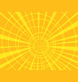 yellow pop art background with circles vector image vector image