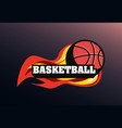basketball sport design vector image vector image
