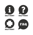 help point icons question information symbol vector image