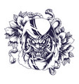 oni daruma mascot logo design vector image vector image
