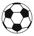 soccer ball icon simple style vector image