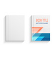 abstract book cover design template vector image